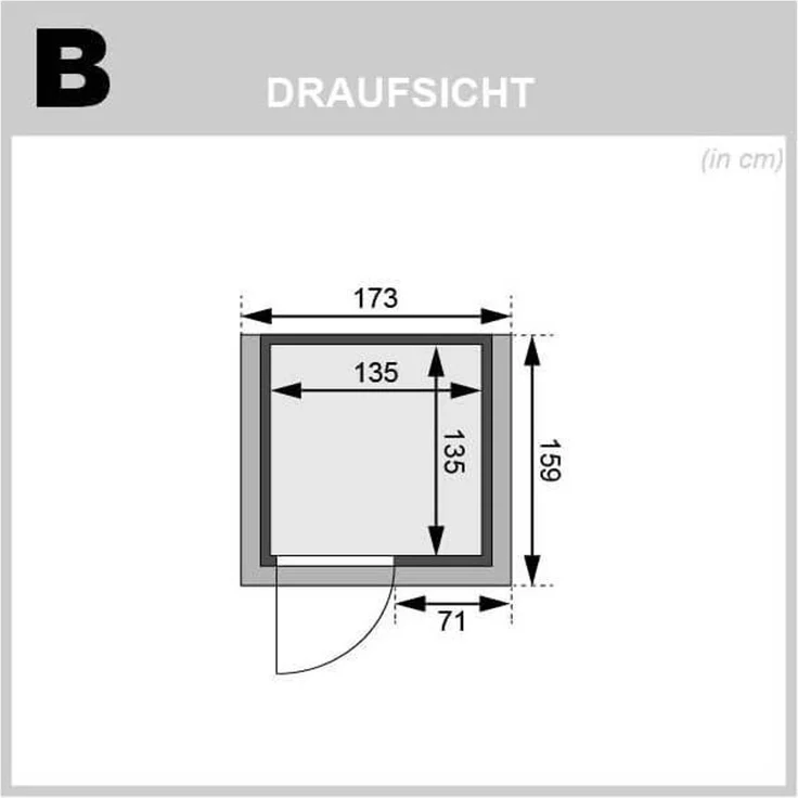 Karibu Sauna Sandra mit Dachkranz + 9kW Saunaofen mit ext. Steuerung Easy – Bild 4