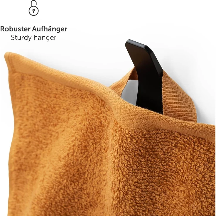 Blumtal Waschhandschuh 10er Set aus Frottee 15x20 cm - weich und saugstark, (Set), mit modischer Bordüre und praktischer Aufhängeschlaufe, 100% Baumwolle – Bild 8