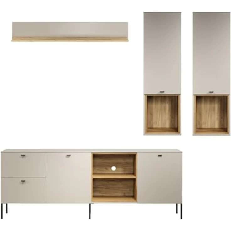 Anbauwand SaoPaulo Kaschmir · B 250 x H 215 cm – Bild 1