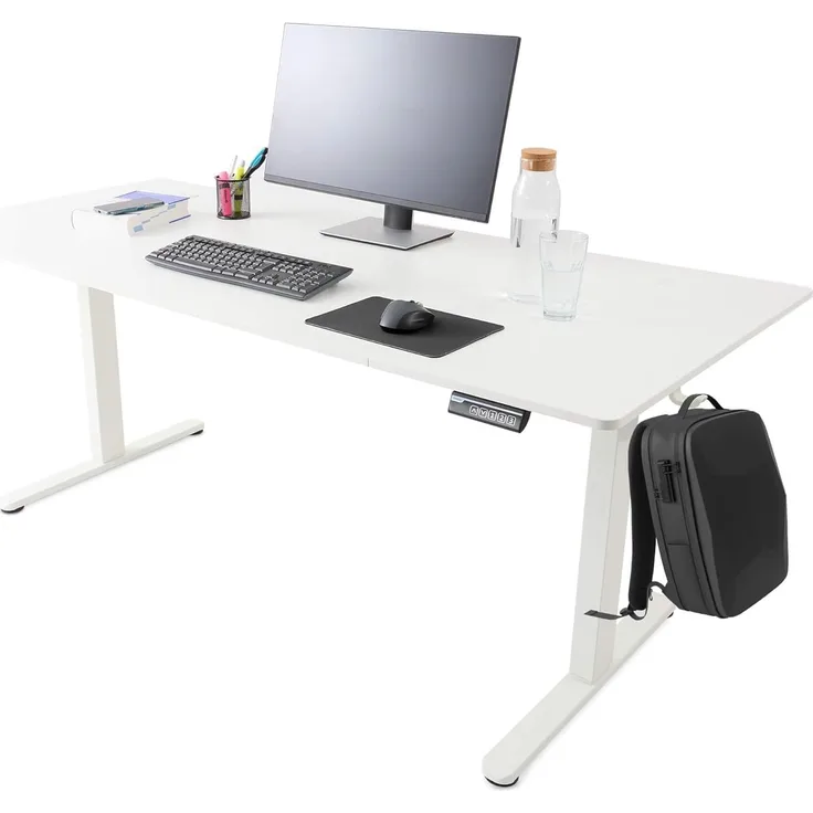 Arebos Schreibtisch Computer-Bürotisch 160 x 80 cm, elektrisch Memory-Funktion, 72-118 cm höhenverstellbar, Hebekapazität: 70 kg