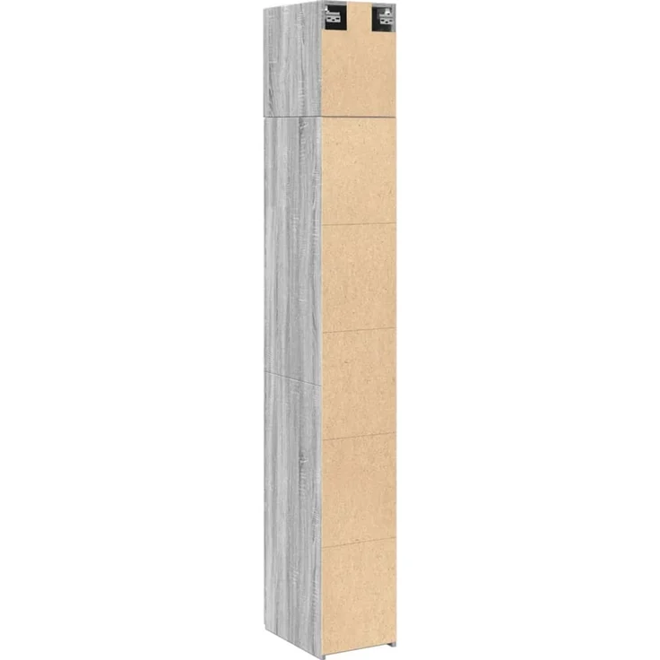 vidaXL Hochschrank Schmal Grau Sonoma 30x42,5x225 cm Holzwerkstoff 3281264 – Bild 8