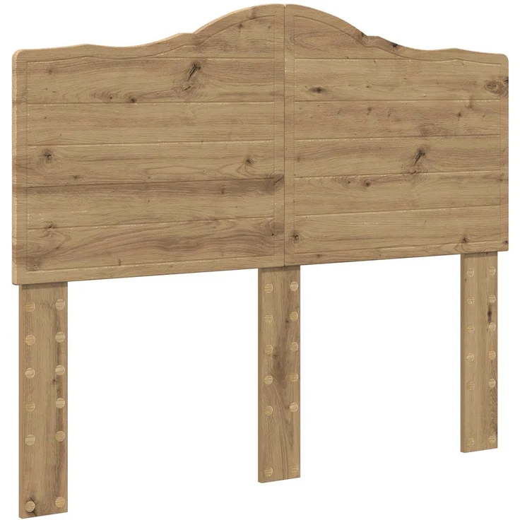 vidaXL Bettrahmen mit Kopfteil Kunsthandwerk Eiche 120 x 200 cm 3413334 – Bild 5