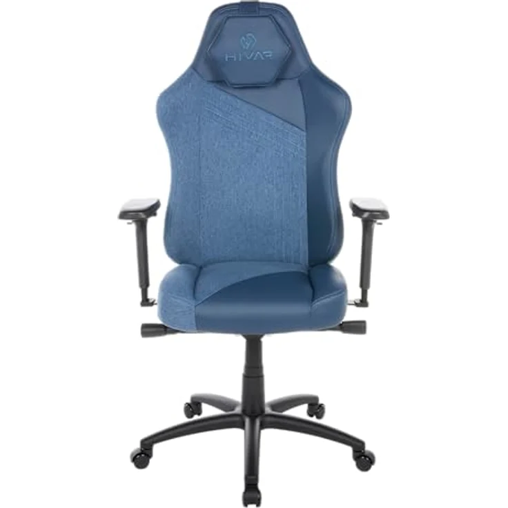 HIVAR Skylar Ocean Coal | Ergonomischer Gaming Stuhl Bürostuhl, Lordosenstütze, Synchronmechanik, 4D Armlehnen | bis 110 kg – Bild 4