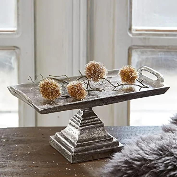Mirabeau Etagere Etagere Samson silber, Aluminiumguss – Bild 3