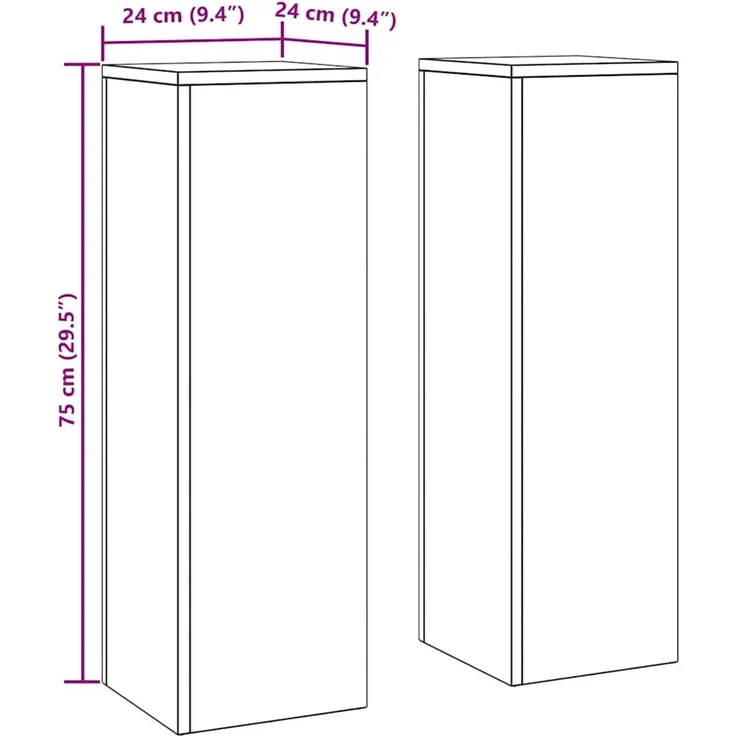 vidaXL Pflanzenständer 2 stk. Rostoptik 24 x 24 x 75 cm 865826 – Bild 12
