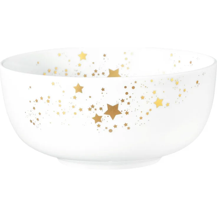 Seltmann Weiden Müslischale Liberty - Golden Stars, Porzellan, (1-tlg), Schale 15 cm