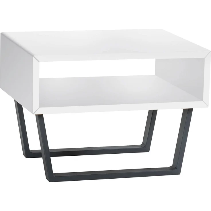 Jose Tische weiß Buche Massivholz 41cm x 50cm x 36cm – Bild 1