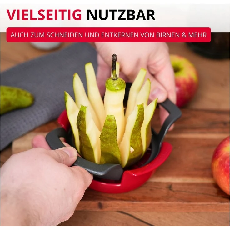 WESTMARK Obstschneider / Apfel- und Birnenteiler mit Schneidteller »Divisorex-Spezial« Black, griffige Haptik – Bild 3