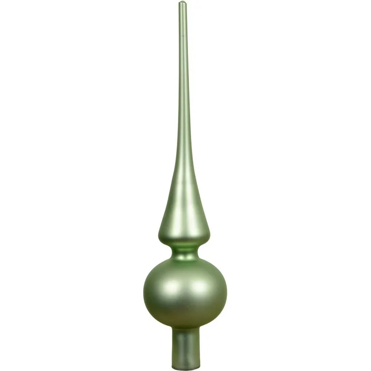 Kaemingk Christbaumspitze, Christbaumspitze Glas 26cm - Matchagrün matt
