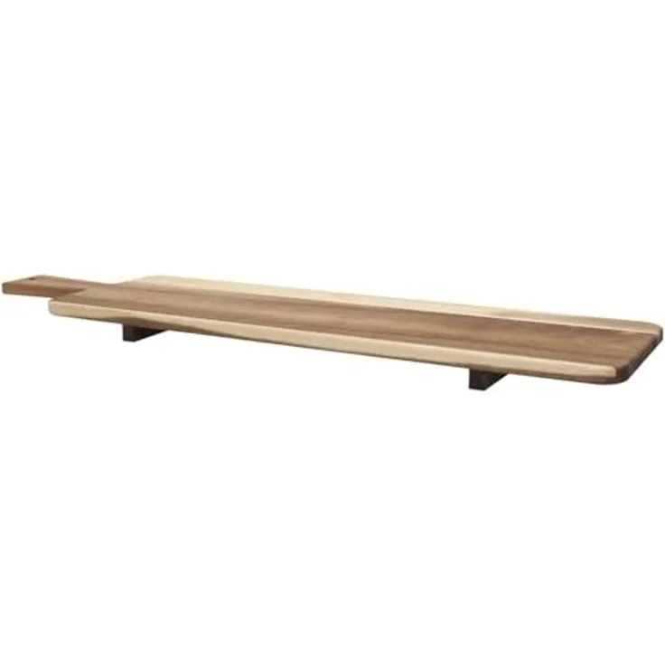 HOME DECO FACTORY, KA0328, 60 cm Acacia Stand, ideal for Serving Tapas and aperitifs, elegant Design and Easy to Maintain, Brown Color