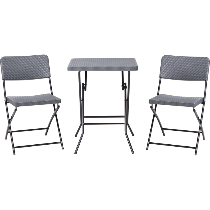 Bistro Set klappbar TRAPPETO Grau
