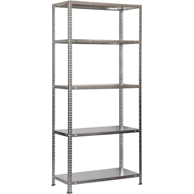 Simonrack Schwerlastregal, Lagerregal, 180 x 80 x 50 Metallregal, Kellerregal, Biegestelle 100 kg, 5 Fachböden, Galvanisiert - Comfort – Bild 2