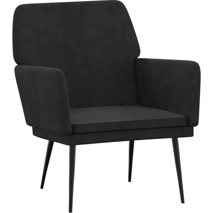 vidaXL Sessel Schwarz 62x79x79 cm Samt 351377