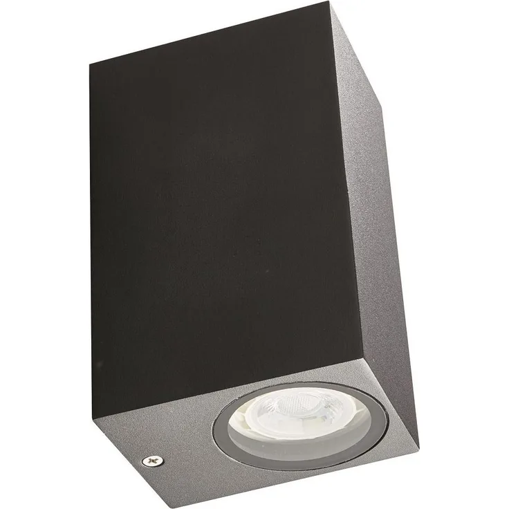 Heitronic Nr. 500661-HE Wandleuchte Outdoor Amboss anthrazit GU10 IP44