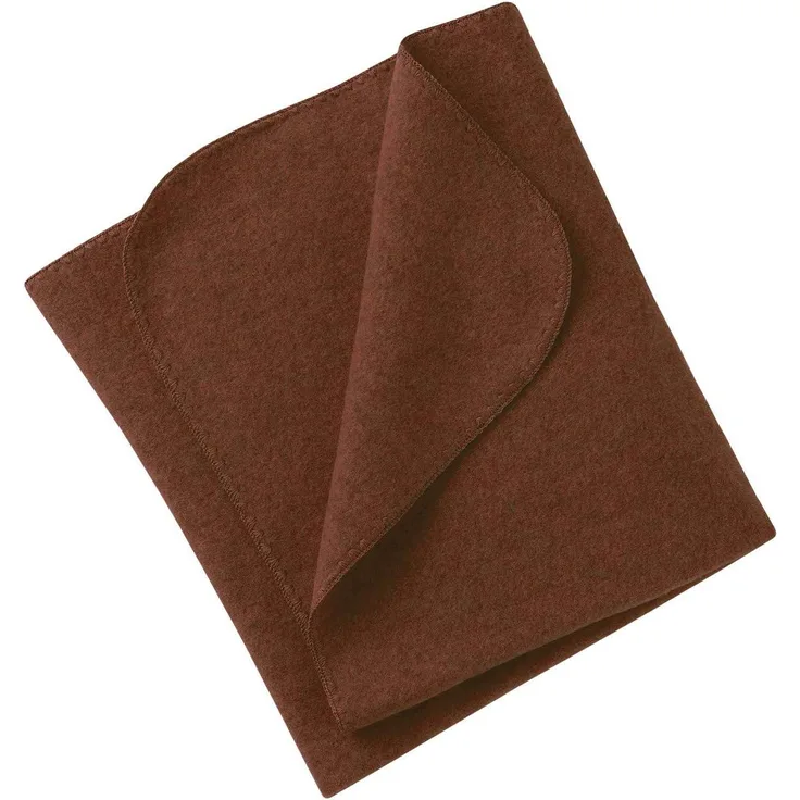 Engel Baby-Decke, mit Muschelkante, IVN BEST - zimt melange - 1