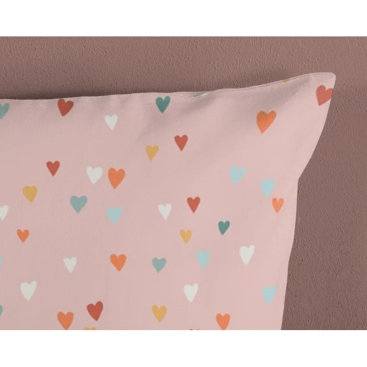 Good Morning Kinder Baby Bettwäsche 100x135 Louie Indie Herzen Regenbogen 33032 – Bild 3