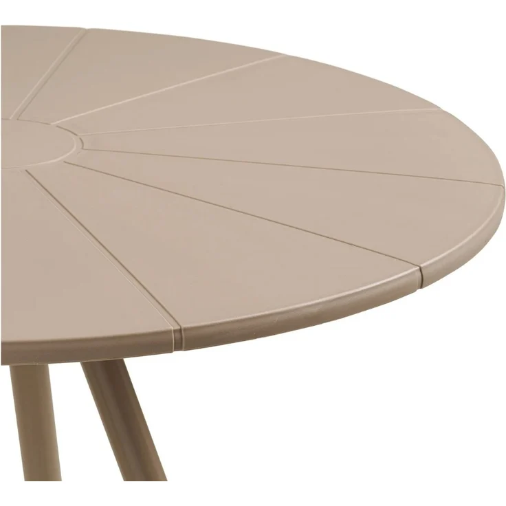 Bistro-Tisch FULHAM taupe Outdoortisch 70cm Balkonmöbel Terrasse Garten – Bild 9