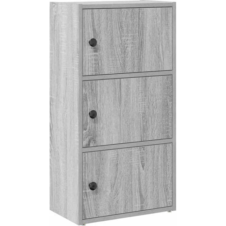 vidaXL Bücherregal Grau Sonoma 40x24x77 cm Holzwerkstoff 860369 – Bild 2