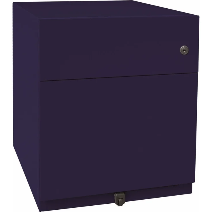 BISLEY Note Rollcontainer mit 2 Schüben aus Metall abschließbar in oxfordblau - Bürocontainer mit Universalschublade & Hängeregistratur, Container mit Schloss für Büro & Homeoffice auf Rollen, NWA59M7SF-639 – Bild 1