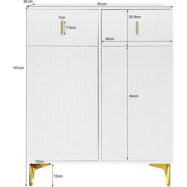 Garderobenset mit Schuhbank und Kissen, Garderobenfront mit Haken, Schuhschrank mit Schubladen und Türen [OLD SKU:WF32579234W]--Weiß--77x51x16cm--YOUDENOVA – Bild 10