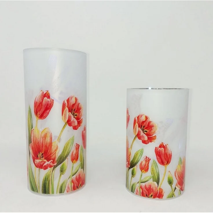 formano Nachttischlampe Frühlingszeit, mit Timerfunktion, Mehrfarbig, Motiv: Tulpen, Höhe: 20cm – Bild 2