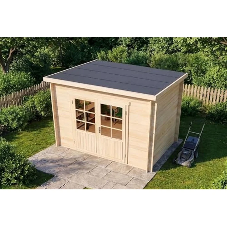 Alpholz Holz Gartenhaus Maria | Natur | 275x300x220 cm – Bild 4
