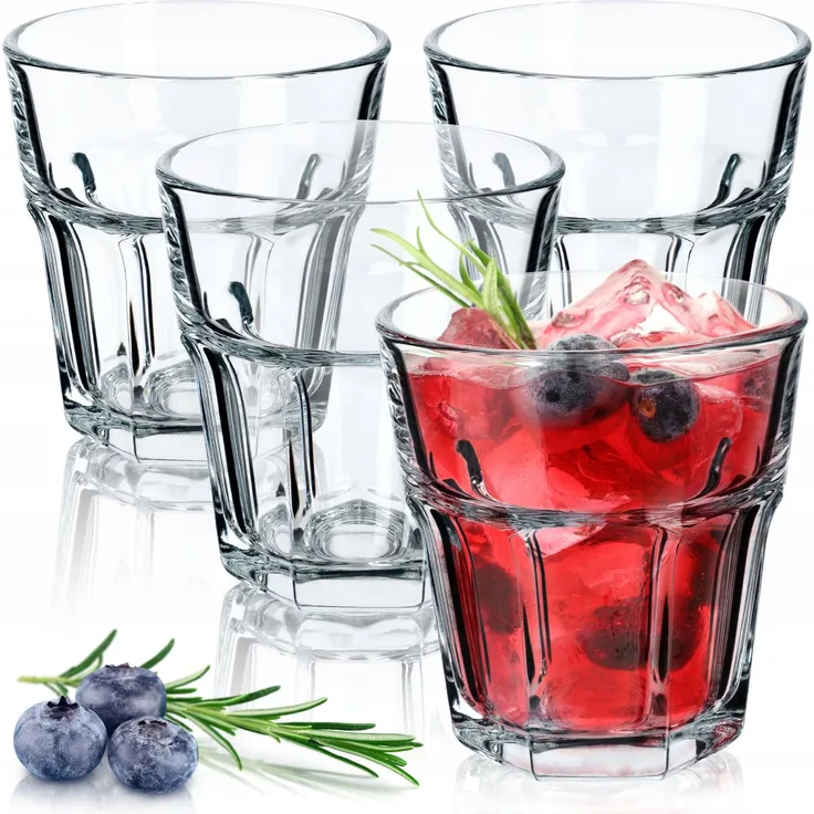 KADAX Gläser 230 ml, 4er-Set für Getränke