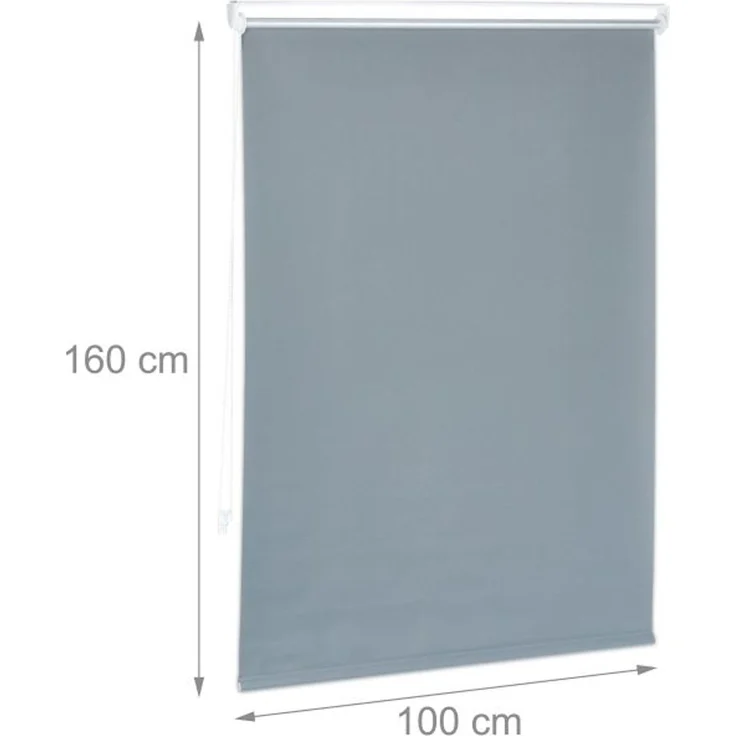 Relaxdays Graues Thermorollo 160 cm lang – Bild 4