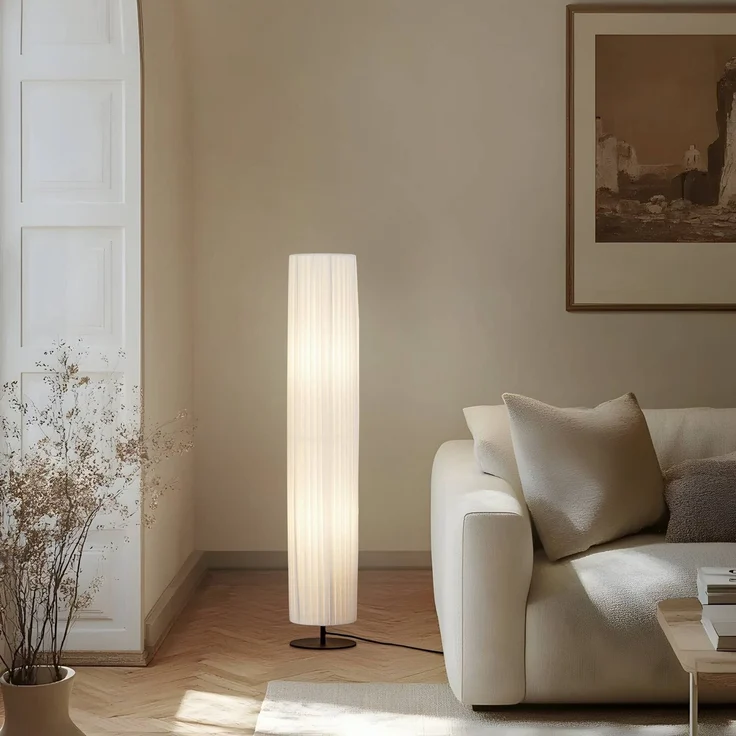 Lindby Stehlampe Virelle, Weiß IP20, 2x15 W LED – Bild 2