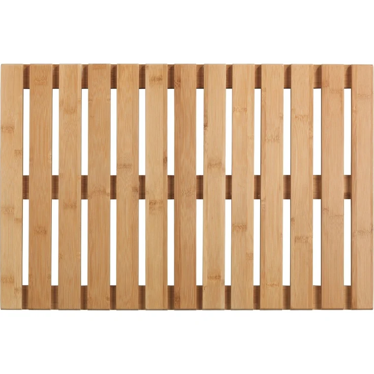 WENKO BAMBUS Badematte 40 x 60 cm, Braun, Indoor & Outdoor – Bild 1
