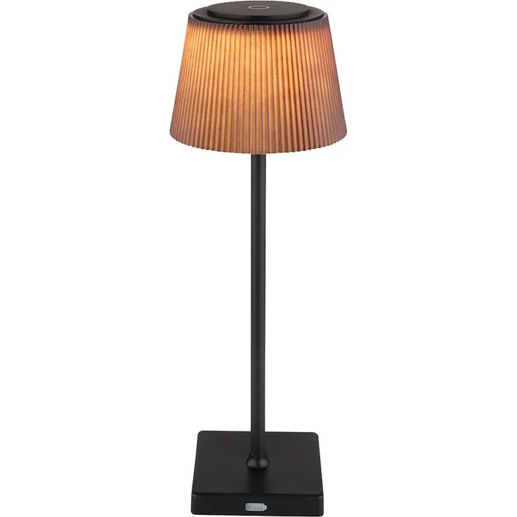 LED Tischlampe, Außenleuchte, Touchdimmer, Akku H 38 cm