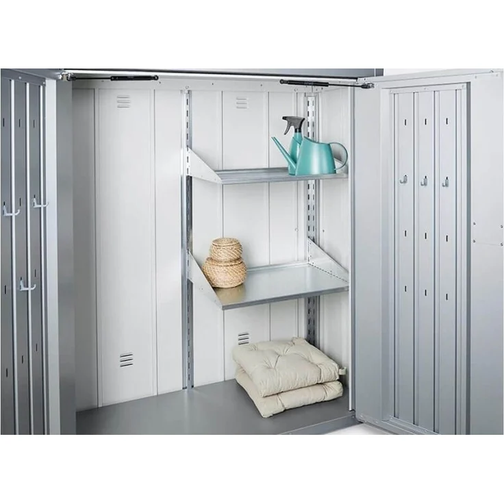 Biohort Terrassenschrank Romeo, M: 132 x 57 x 140 (b x t x h) cm, quarzgrau-metallic – Bild 5