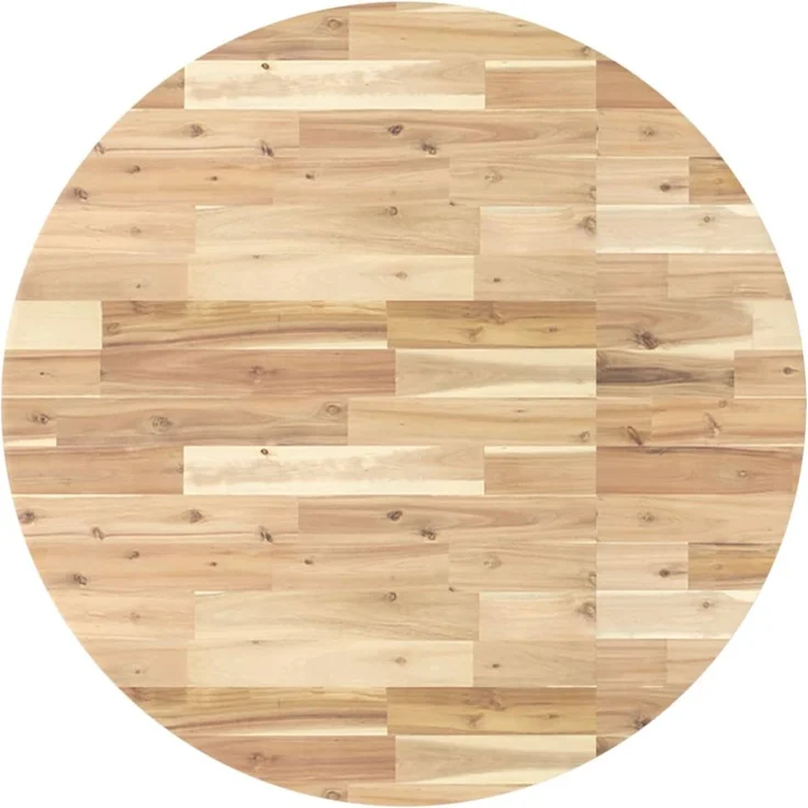 vidaXL Tischplatte Rund Ø90x4 cm Massivholz Akazie 4008693 – Bild 2