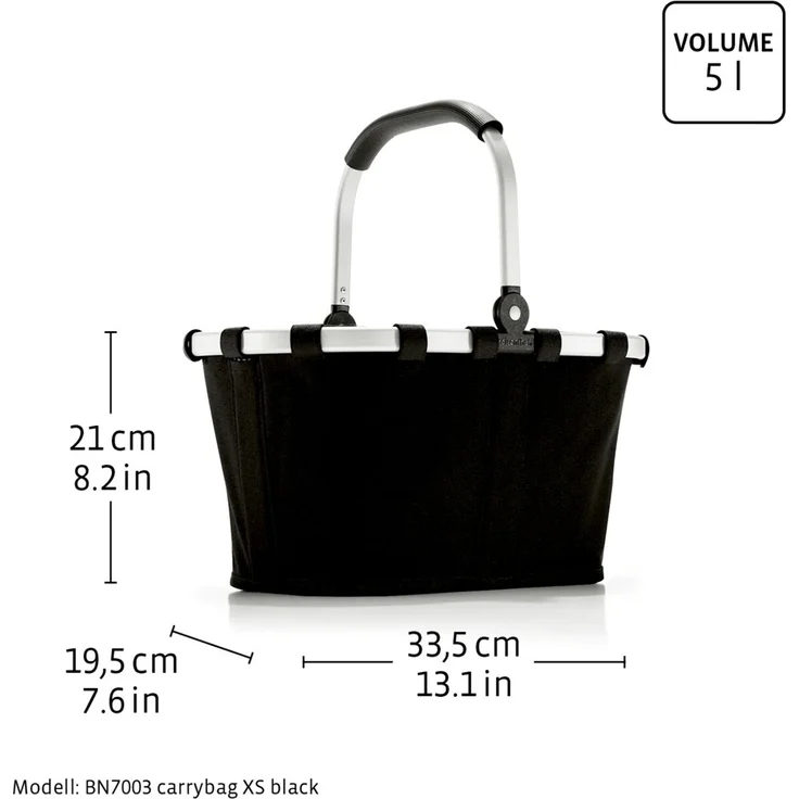 Reisenthel Einkaufskorb 'Carrybag XS Frame Leo Macchiato', Polyester leopard, 33.5 x 21 x 19.5 cm, wasserabweisend – Bild 6