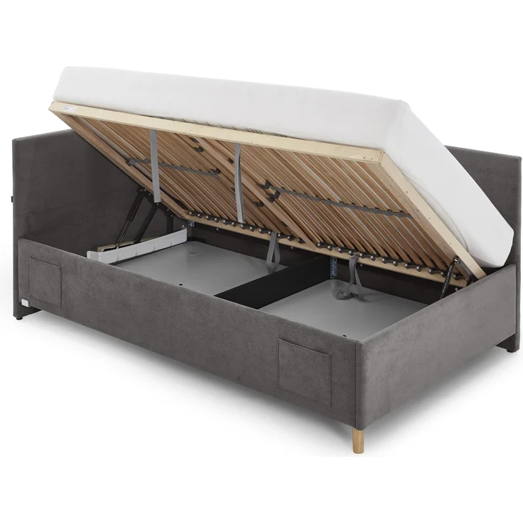 Polsterliege >Cool mit BK< Liegefläche 120x200cm, Anthrazit, Stellmaß: 130x90x210cm (BxHxT) – Bild 4