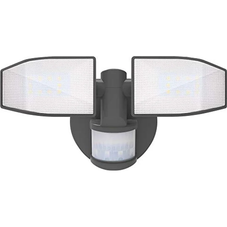 Northpoint LED Wandstrahler Bewegungsmelder 2 Fluter-Köpfe Schwenkbar Batterie 400L – Bild 3