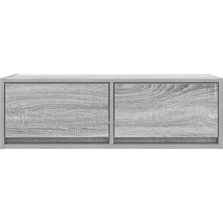 2 pcs TV-Schrank, Lowboard Grau Sonoma 80x31x25,5 cm Holzwerkstoff – Bild 6