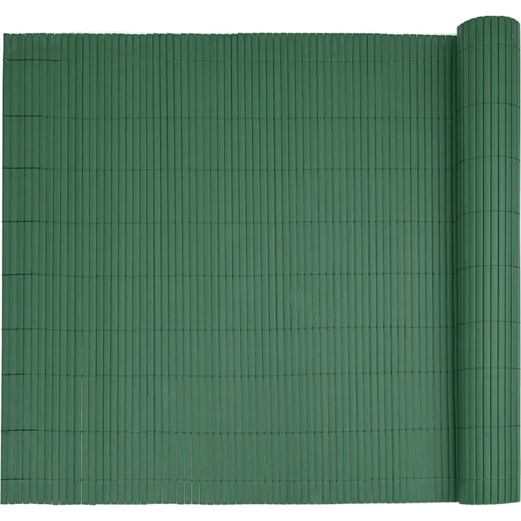 vidaXL Gartenzaun Doppelseitig Grün 1,8x5 m PVC 42002624 – Bild 5