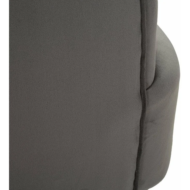 Dmora Madeira Sessel Grau mit Armlehnen, Belastbar bis 150 kg – Bild 4