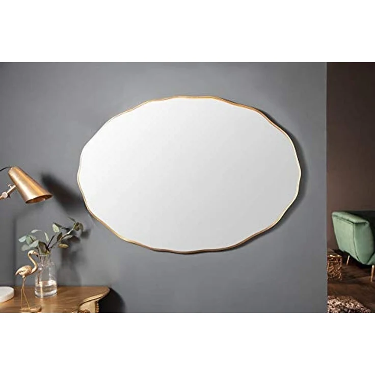 riess-ambiente Wandspiegel ELEGANCIA 100cm gold, variabel aufhängbar – Bild 3