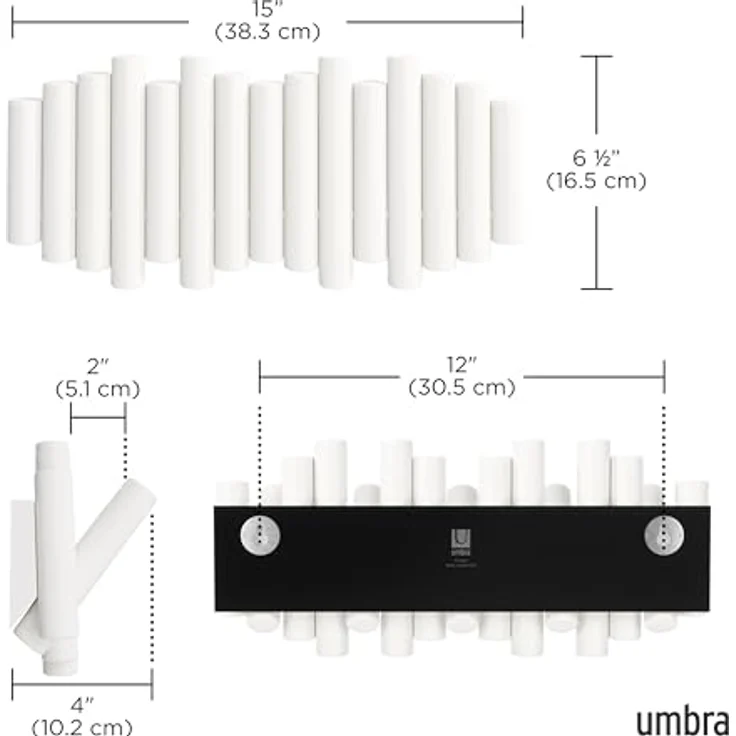 Umbra Wandgarderobe Umbra Picket Wandgarderobe mit 5 Haken – Bild 4