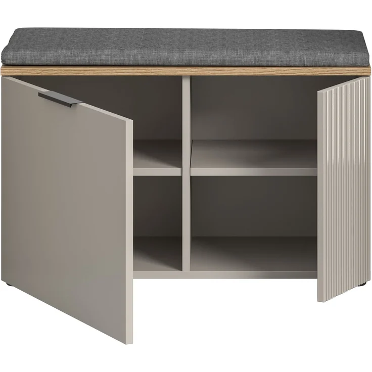Sitzbank inkl. Sitzkissen (B/H/T: 80x48x36 cm) in Kaschmir Nachbildung und Kaschmir Nachbildung – Bild 3