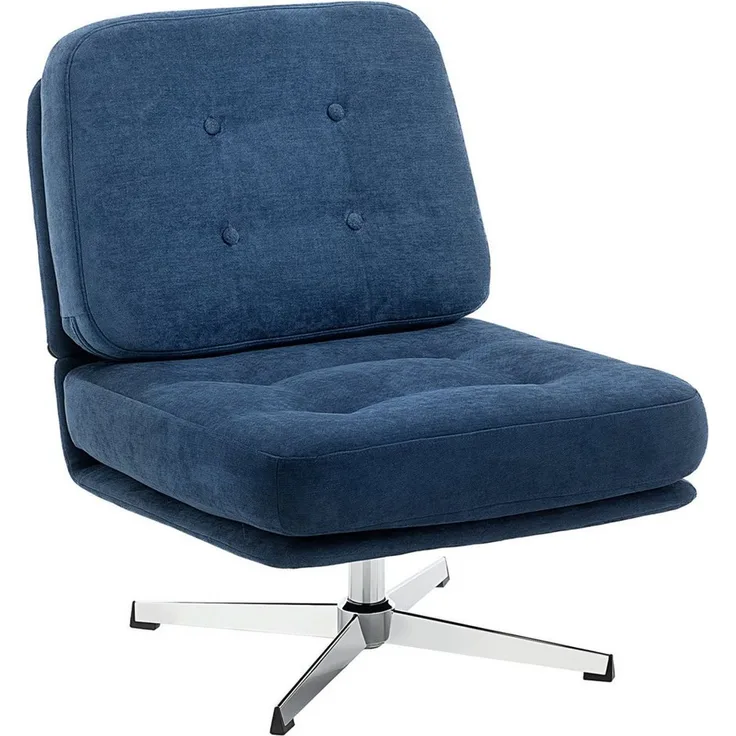 HOMCOM Relaxsessel breiter Loungesessel (Moderner Polsterstuhl, 1-St, Sessel), 360° drehbar, extra breiter Sitz