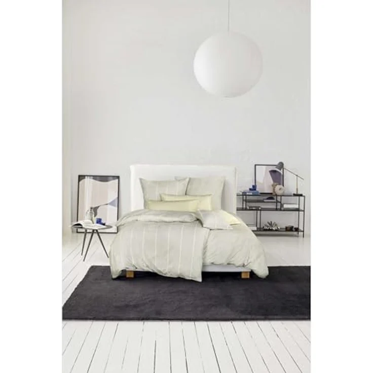 Esprit Renforce Bettwäsche Set, Grau, 135x200 cm, Oeko-Tex® Standard 100, 100% Baumwolle, modernes Design mit Längsstreifen – Bild 9