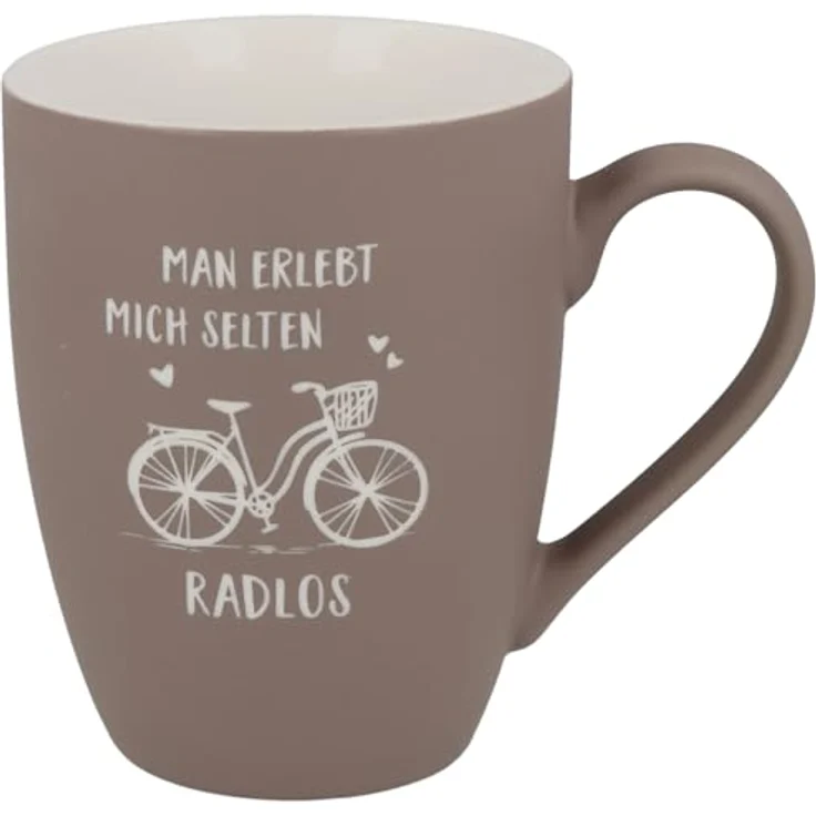 Spruchreif® Tasse SOFT-TOUCH-Tasse mit Gravur·Geschenk für Radfahrer und Mountain Biker – Bild 2