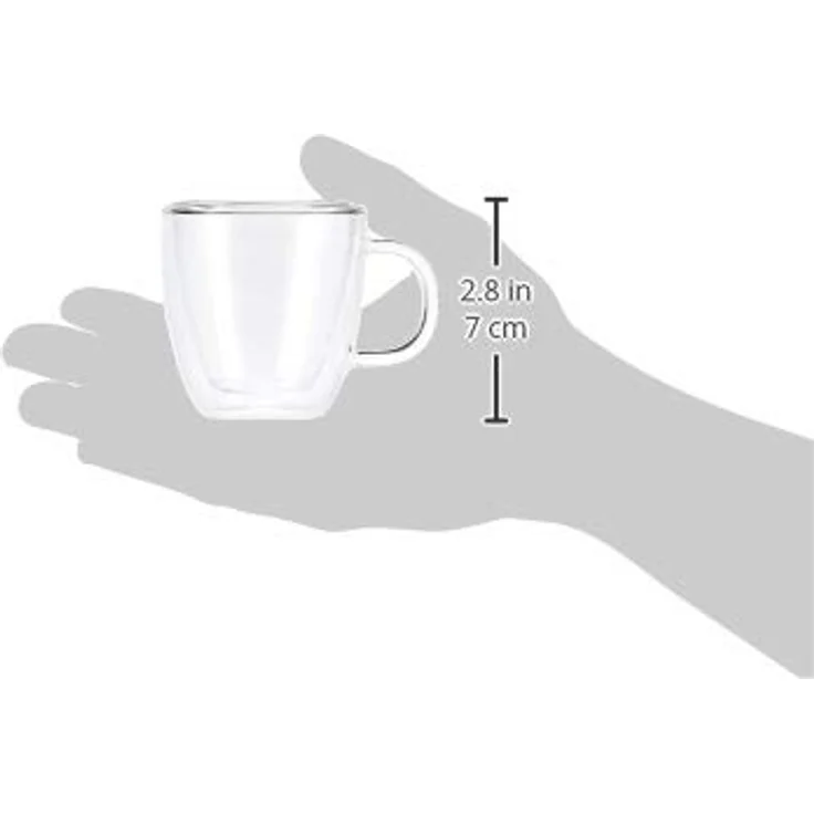 Bodum 10602-10 Bistro 2 Stück Espressotasse, doppelwandig, 0.15 l – Bild 3