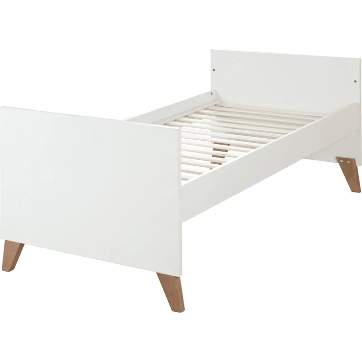 roba Kombi-Kinderbett 'Ole' 70 x 140 cm - 3-fach höhenverstellbar - 3 Schlupfsprossen - Weiß – Bild 3