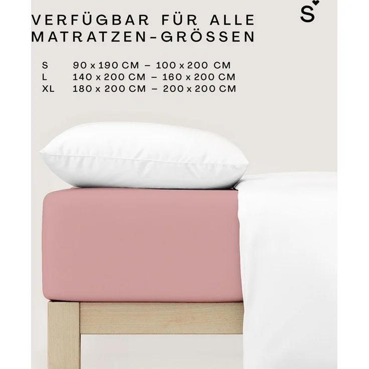 Schlafgut Mako Jersey Spannbetttuch Spannbettlaken 90x200 100x200 – Bild 3