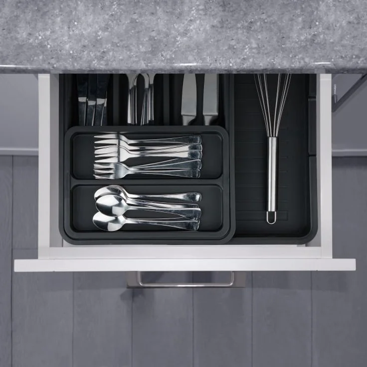 Ausziehbarer Besteckkasten in Schwarz 10039598 – Bild 2