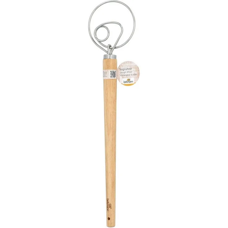 Birkmann Spiralbesen Teigrührer LAIB & SEELE, L 34 cm, Edelstahl, Holz
